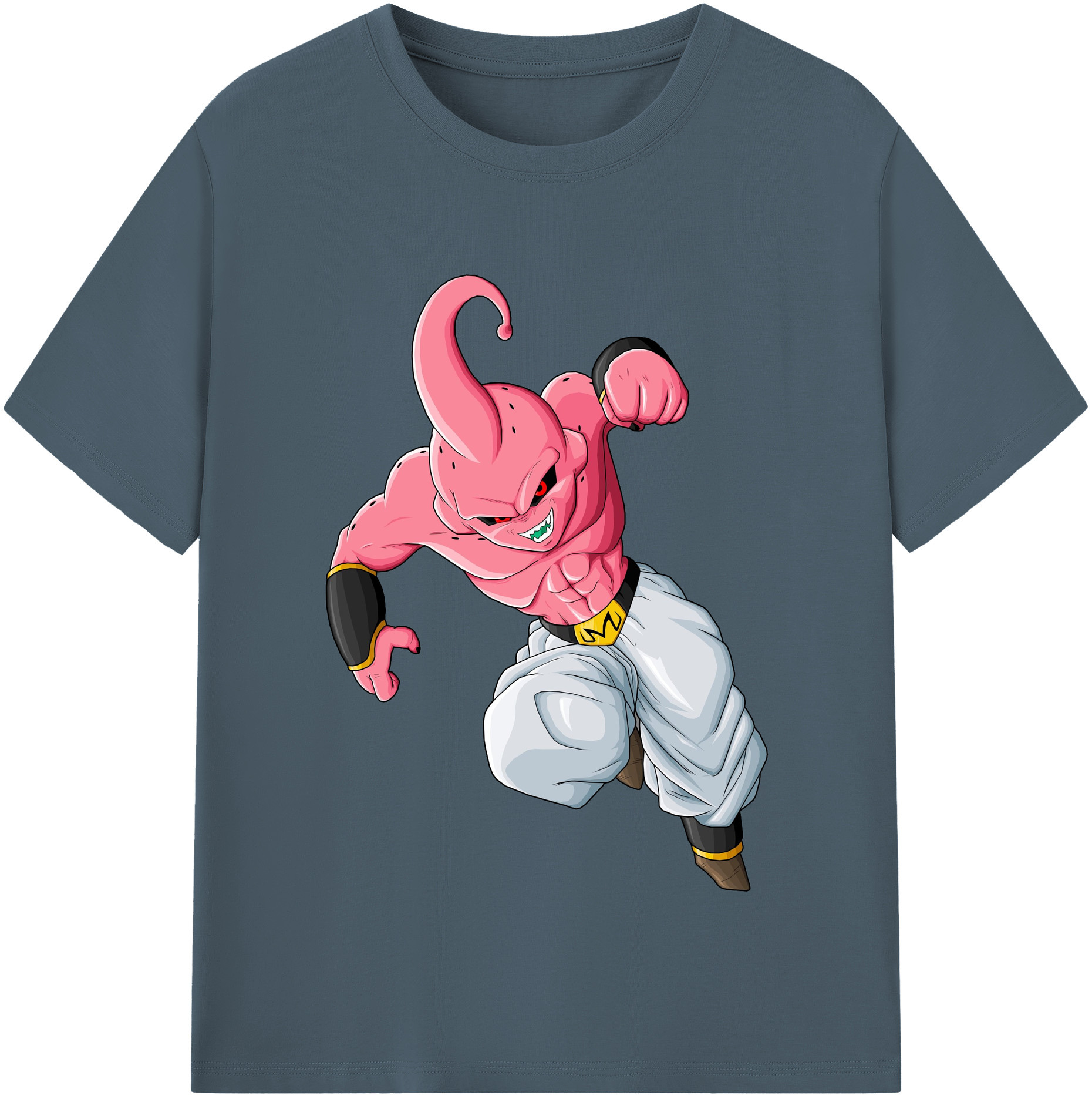 （画像用） ドラゴンボール 魔人ブウ DRAGON BALL Majin Buu 綿100％半袖Tシャツ（フロントプリント）